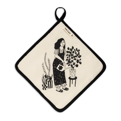 helen b potholder plant lover