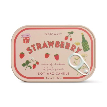 BISTRO printed tin candle / Strawberry