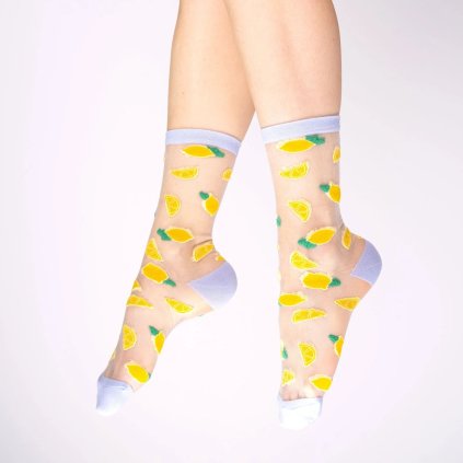 coucou suzette lemon sheer socks 2