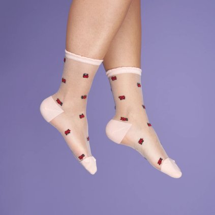 coucou suzette ladybug sheer socks 2