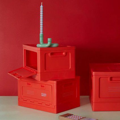 studio about box red storage large 6