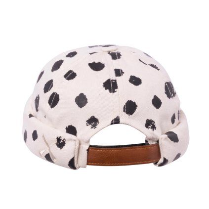 beton cire miki denim cream black dot