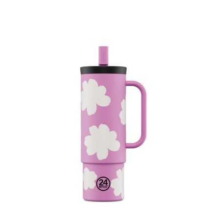 24Bottles Daydreaming Pink Straw Cup 800ml 1