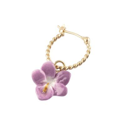 nach bijoux j1005 mini hoop earring violet