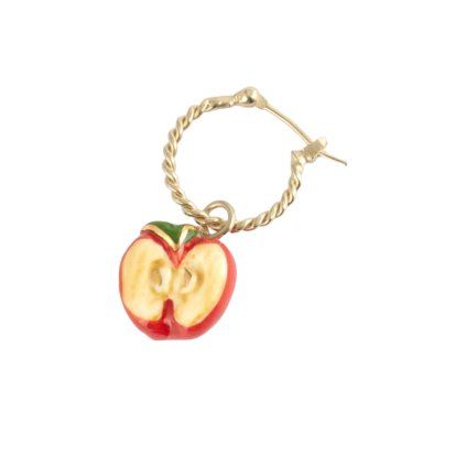 nach bijoux j1081 mini hoop earring apple