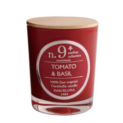 cerabella numbers 9 tomato basil scent candle