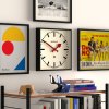 newgate wall clock railway number five red mood 02