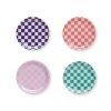 coasters 11cm set of 4 checker