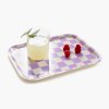rectangular serving tray 27x20cm checker butter lavender mood 2