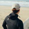 miki docker beanie herringbone patchwork natural wool sand 1