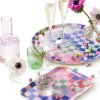rectangular serving tray 27x20cm checker multicolor mood 2
