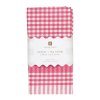 talking tables raspberry pink white gingham tea towels napkins