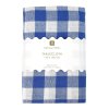 talking tables blue white gingham fabric tablecloth pkg