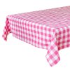 talking tables raspberry pink white gingham fabric tablecloth