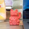 donkey products lucky cat solar neon orange mood 2