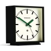 newgate amp mantel clock in black with green hands man amp390kvg 1
