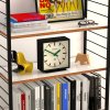 newgate amp mantel clock in black with green hands man amp390kvg mood 1
