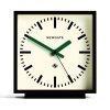 newgate amp mantel clock in black with green hands man amp390kvg zoom