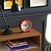 newgate m mantel railway clock in red mman390fer mood 2
