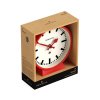 newgate m mantel railway clock in red mman390fer packaging