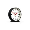 newgate m mantel railway clock in black mman390k 2