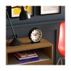 newgate m mantel railway clock in black mman390k mood