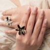 nach bijoux ring erine s flower black and leopard bb241 mood 2