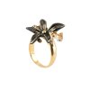 nach bijoux ring erine s flower black and leopard bb241