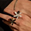 nach bijoux ring erine s flower white and leopard bb243 mood 2