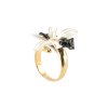 nach bijoux ring erine s flower white and leopard bb243
