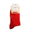 felicieaussi socks fragile bicolor 36 40 red