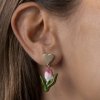 TULIP HEART earrings