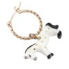 nach bijoux single earring white horse j1090 1