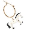 nach bijoux single earring white horse j1090 2