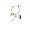 nach bijoux single earring white horse j1090