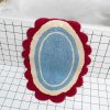 carmen bathmat burgundy light blue tarta gelatina 04