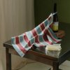 striped tea towel burgundy blue tarta gelatina 02