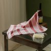 striped tea towel burgundy pink tarta gelatina 02