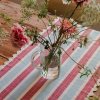 BISCUIT table runner / Burgundy Blue