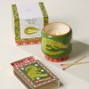 paddywax a dopo crocodile ceramic candle prickly pear mood 1