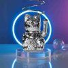 donkey products lucky cat shiny silver mood 1