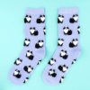 coucou suzette black and white cat socks 3