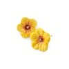 nach bijoux j1060 yellow hibiscus mini stud earrings 1
