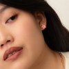 nach bijoux j1059 pink lily mini stud earrings mood