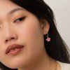nach bijoux j1039 pink lily mini earring mood 2