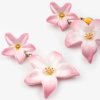 nach bijoux j1021 double pink lily earrings 2