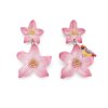 nach bijoux j1021 double pink lily earrings