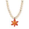 nach bijoux u373 red lily beaded necklace 1