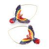 nach bijoux j1048 flying red macaw hoop earrings 3