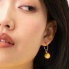nach bijoux j1080 mini hoop earring orange 1